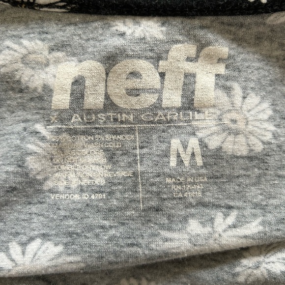 Neff X Austin Carlile cropped scoop neck daisy floral top Size: M - Picture 3 of 4